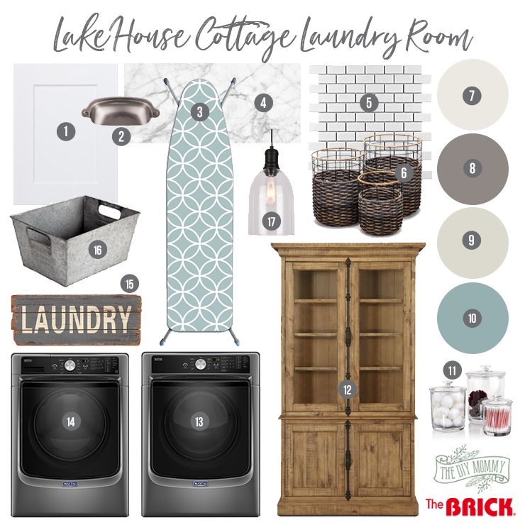Classic Lake Cottage Laundry Room Mood Board – Mom’s Lake House