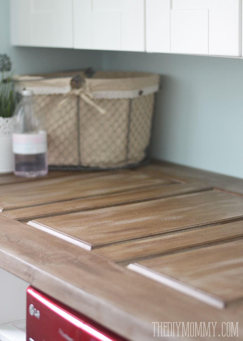 Make a Laundry Room Countertop from an Old Door